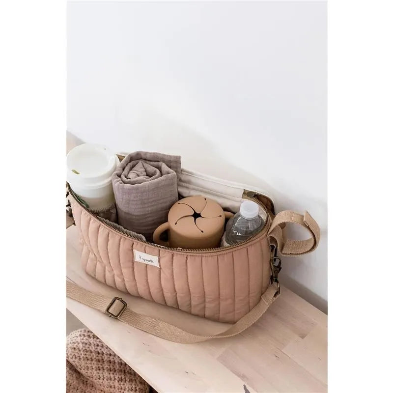 3 Sprouts - Universal Stroller Caddy Organizer, Clay Image 3