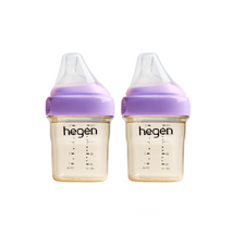 Hegen PPSU Anti-Colic Baby Bottle - 1 to 3 Months 150ml/5oz - Purple - 2-Pack
