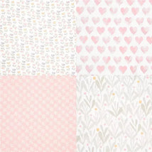Aden + Anais - 4 Pk Muslin Swaddles, Piece of My Heart Image 2