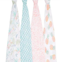 Aden + Anais - 4 Pk Muslin Swaddles, Tropicalia Image 2