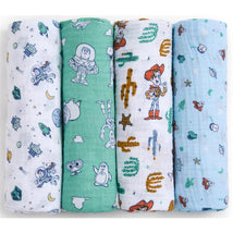 Aden + Anais - 4Pk Essentials Muslin Swaddle Blankets, Toy Story Image 1