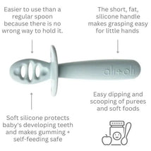 Ali + Oli - 3Pk Multi Stage Spoon Set For Baby, Blue Image 2