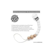 Ali + Oli Pacifier Clip (White Wood) Image 2