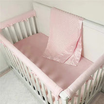 American Baby - Heavenly Soft Chenille Minky Dot Receiving Blanket, Pink Image 2