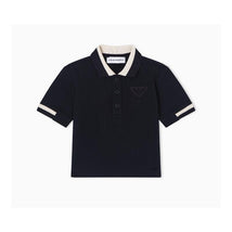 Armani Baby - Baby Boy Short Sleeve Polo Shirt, Navy Image 1