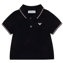 Armani Baby - Boy Essential Short Sleeve Polo, Black Image 1
