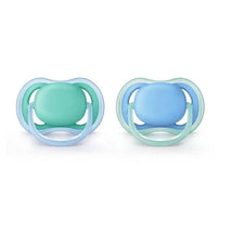 Avent - 2Pk Ultra Air Pacifier, 6/18M, Blue/Green Image 1