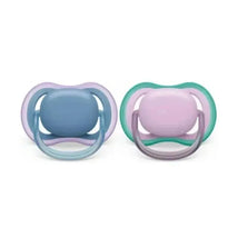 Avent - 2Pk Ultra Air Pacifier Blue Hush & Lush Lilac, 6/18M Image 1