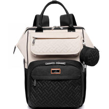 BabbleRoo - Diaper Bag Backpack, Apricot & Black Image 1