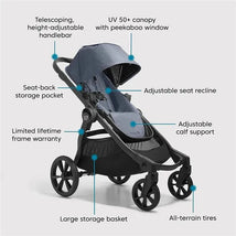 Baby Jogger - City Select 2 Single to Double Stroller, Frosted Ivory Image 2