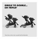 Baby Jogger - City Select 2 Single to Double Stroller, Frosted Ivory Image 5