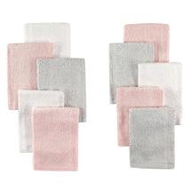 Baby Vision - 10Pk Rayon From Bamboo Washcloth, Light Pink/Gray Image 1