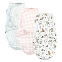 Baby Vision - 3Pk Hudson Baby Quilted Cotton Swaddle Wrap, Enchanted Forest Image 1