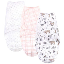 Baby Vision - 3Pk Quilted Swaddle Wrap, Winter Forest Image 1