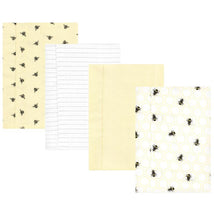 Baby Vision - 4Pk Flannel Burp Cloth Honey Bee Image 1