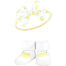 Baby Vision - Hudson Baby Girl's Headband and Socks Giftset, Lemon Image 2