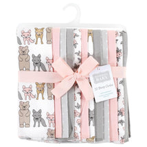 Baby Vision - Hudson Baby Unisex Baby Cotton Flannel Burp Cloths Bundle, Wild Forest Pink, One Size Image 2