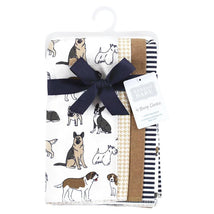 Baby Vision - Hudson Baby Unisex Baby Cotton Flannel Burp Cloths, Handsome Dogs, One Size Image 2