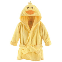 Baby Vision - Luvable Friends Unisex Baby Cotton Animal Face Bathrobe, Duck, One Size Image 1