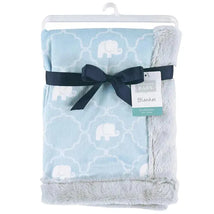 Baby Vision Plush Blanket With Furry Binding, Elephant Image 3