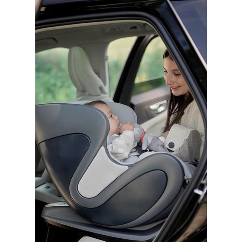 Babyark - Smart Convertible Car Seat, Charcoal Grey Base/Glacier Ice Seat Image 4