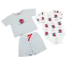 Babyfair 3Pk Disney Boy Short, Shirt & Bodysuit, Red Spider Man Image 1