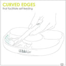 Bbluv - Yümi 4-Section Silicone Plate And Spoon, Grey Image 4