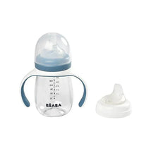 Beaba - 2-in-1 Bottle To Sippy Learning Cup, Rain Image 3