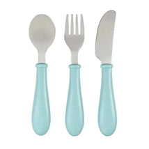 Beaba - 3Pk All Grown Up Stainless Steel Cutlery, Rain Image 1