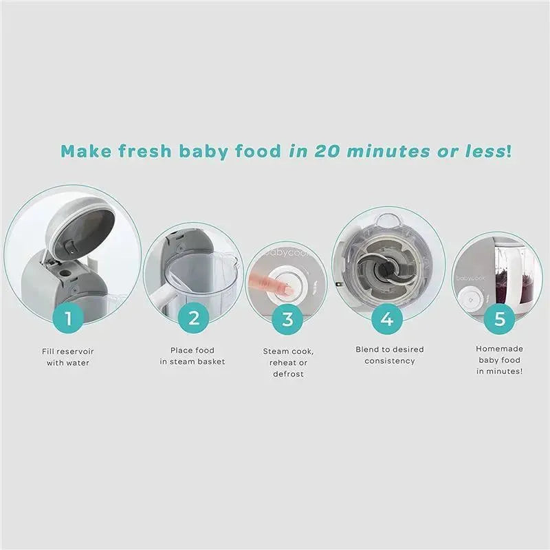 Beaba - Babycook Solo 4 in 1 Baby Food Maker, Cloud Image 3