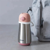 Beaba - Stainless Steel Kids Water Bottle, Rose Image 2