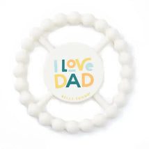 Bella Tunno - Happy Teether, Soft & Easy Grip Baby Teether Toy, Non-Toxic and BPA Free, I Love Dad Image 1
