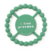 Bella Tunno - Happy Teether, Soft & Easy Grip Baby Teether Toy, Non-Toxic and BPA Free, I Love Grandma Image 1