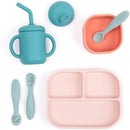Bella Tunno - Little Bites Bundle, Baby Feeding Set, 100% Food-Grade Silicone, Confetti Castle Image 1
