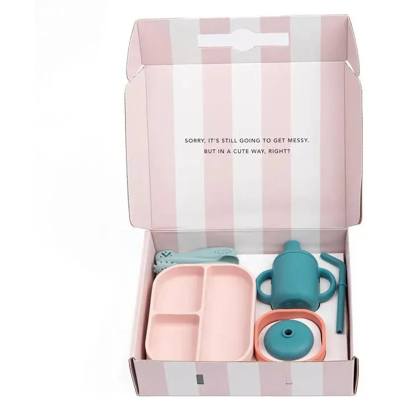 Bella Tunno - Little Bites Bundle, Baby Feeding Set, 100% Food-Grade Silicone, Confetti Castle Image 3