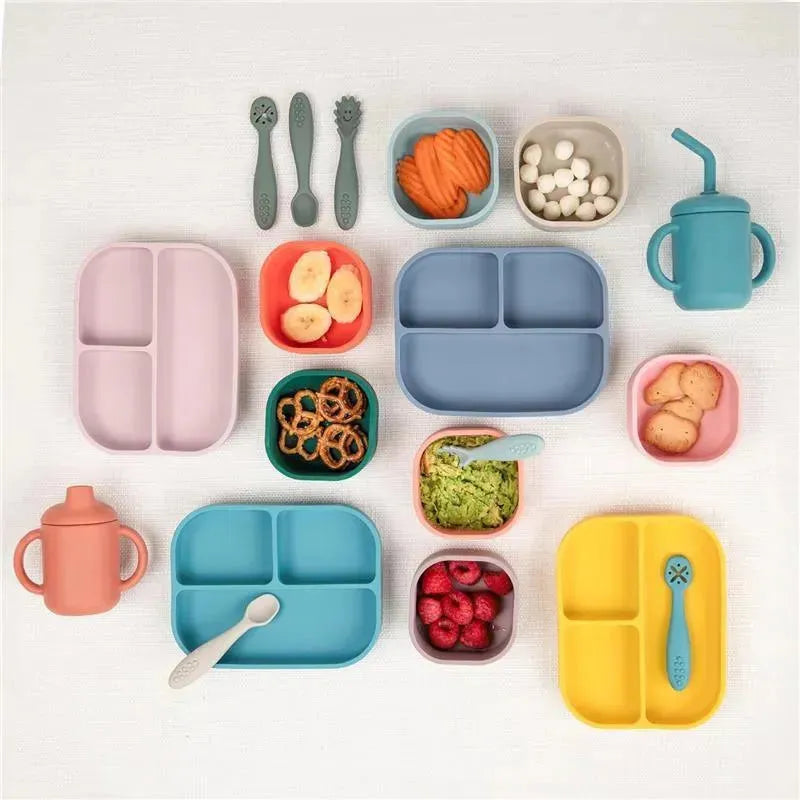 Bella Tunno - Little Bites Bundle, Baby Feeding Set, 100% Food-Grade Silicone, Confetti Castle Image 8