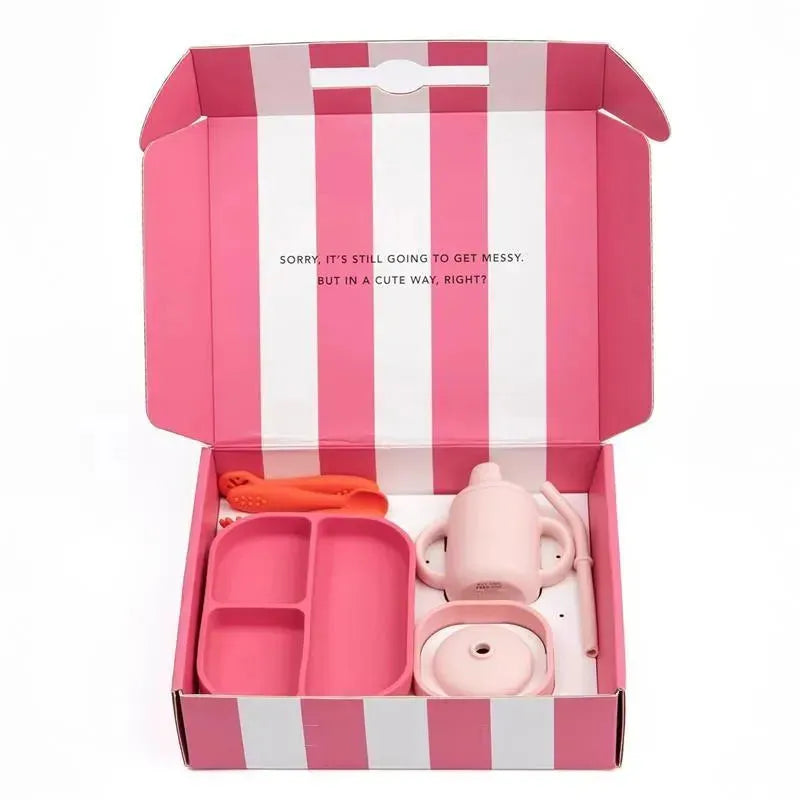 Bella Tunno - Little Bites Bundle, Baby Feeding Set, 100% Food-Grade Silicone, Garden Party Image 5