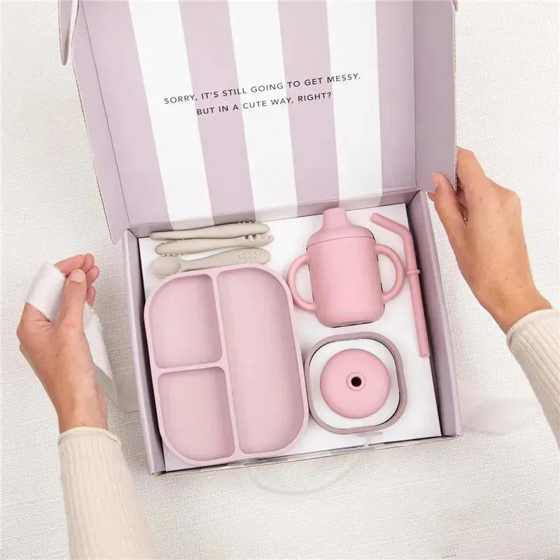 Bella Tunno - Little Bites Bundle, Baby Feeding Set,100% Food-Grade Silicone, Magic Meadow Image 8