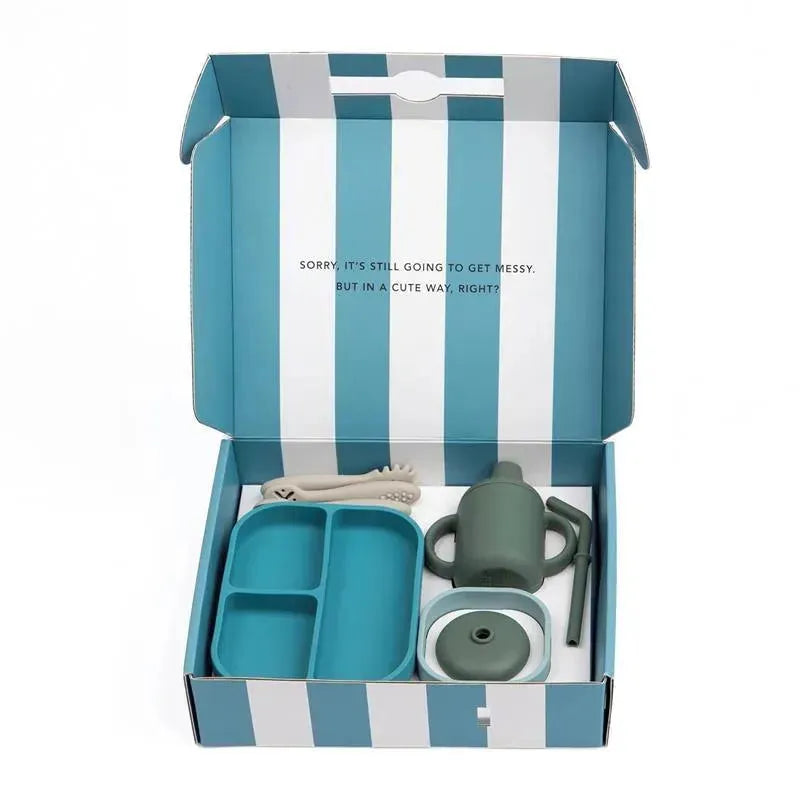 Bella Tunno - Little Bites Bundle, Baby Feeding Set,100% Food-Grade Silicone, Underwater World Image 5