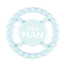 Bella Tunno - Mini Man Happy Teether, Ligh Blue Image 1