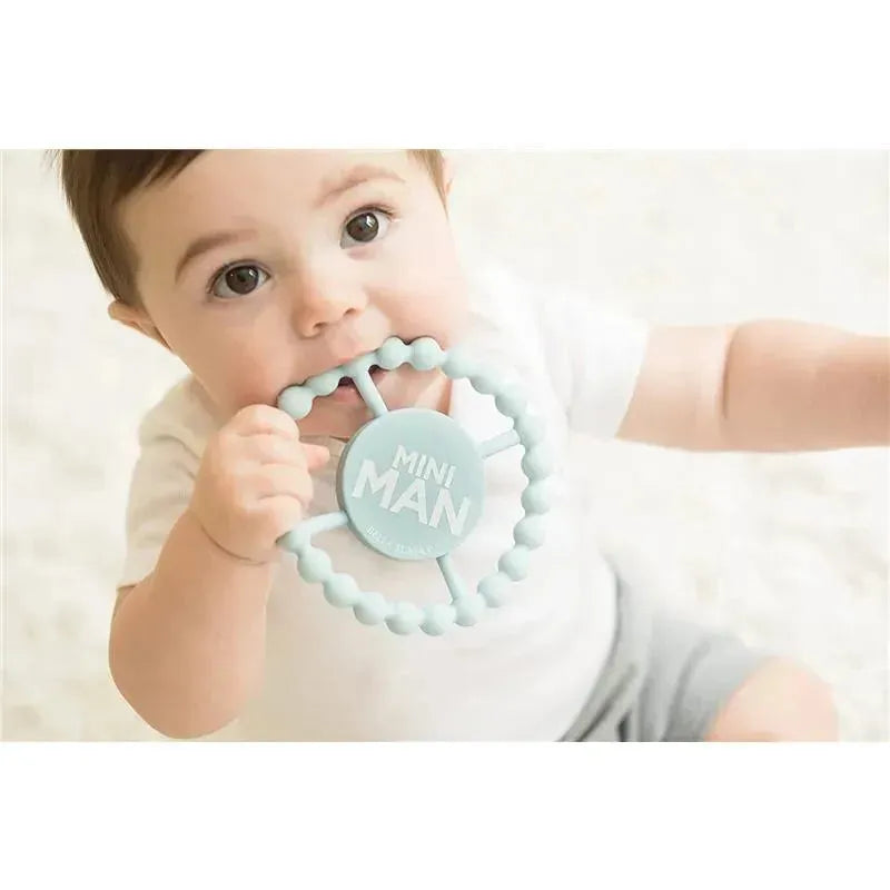 Bella Tunno - Mini Man Happy Teether, Ligh Blue Image 2