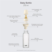 Bibs - Baby Plastic Bottle With Silicone Nipple 270Ml, Blush Image 2