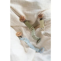 Bibs - Pacifier Clip, Dark Oak/Vanilla Image 2