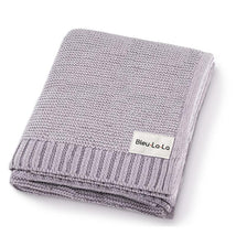 Bleu La La - 100% Luxury Cotton Swaddle Receiving Baby Blanket, Sheep Ivory Image 1