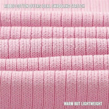 Bleu La La - 100% Luxury Organic Cotton Ribbed Baby Swaddle Blanket, Pink Image 2