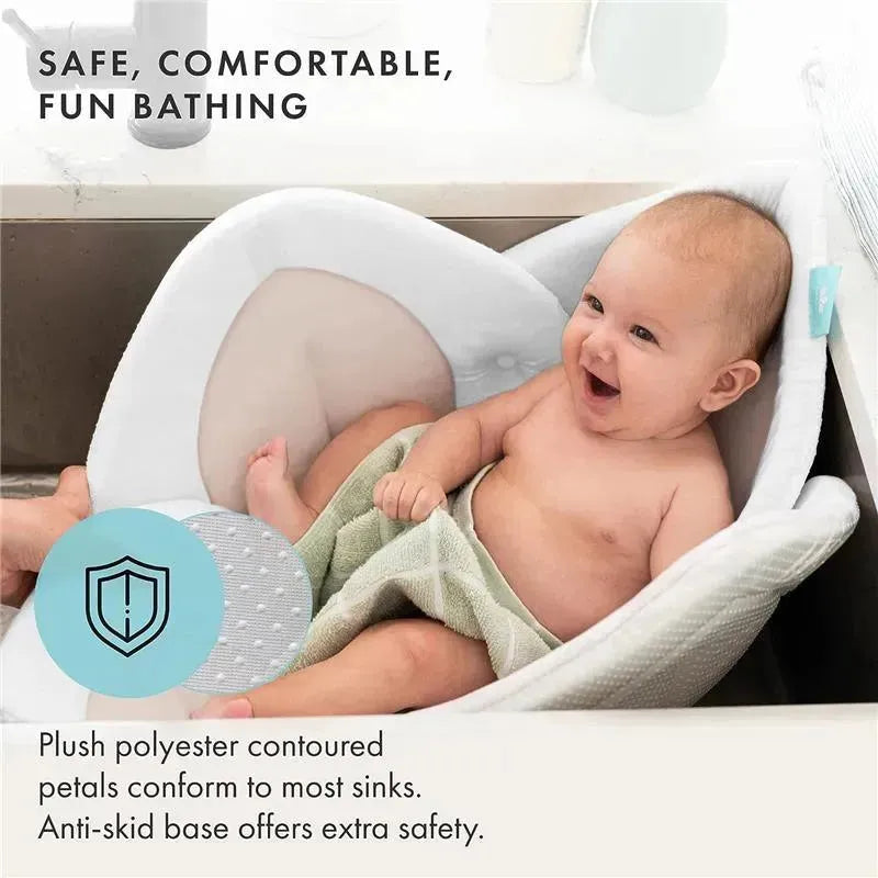 Blooming Bath - Lotus Flower Bath Mat Sink Cushion, Buttercream Image 2