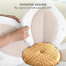 Blooming Bath - Lotus Flower Bath Mat Sink Cushion, Buttercream Image 5