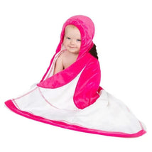 Blooming Bath Plush Hooded Bath Towel - Pink Image 2