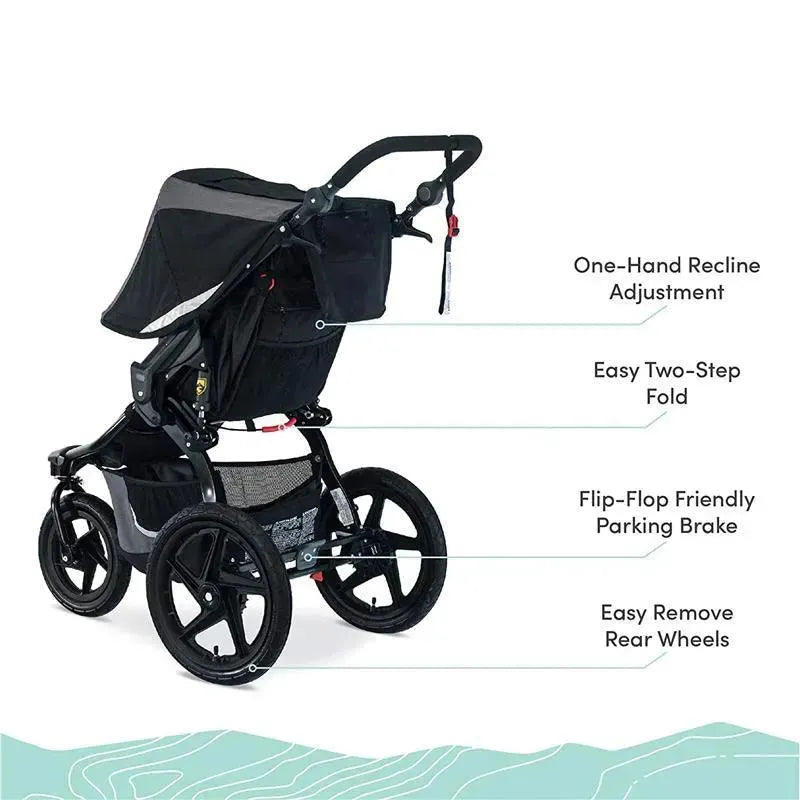 Britax - BOB Gear Revolution Flex 3.0 Jogging Stroller, Graphite Black Image 7