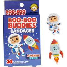 Boo Boo Buddies - Kids Adhesive Bandages, Astronaut + Rocket Image 1